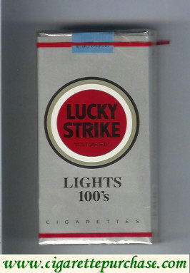 Lucky Strike Lights 100s cigarettes soft box